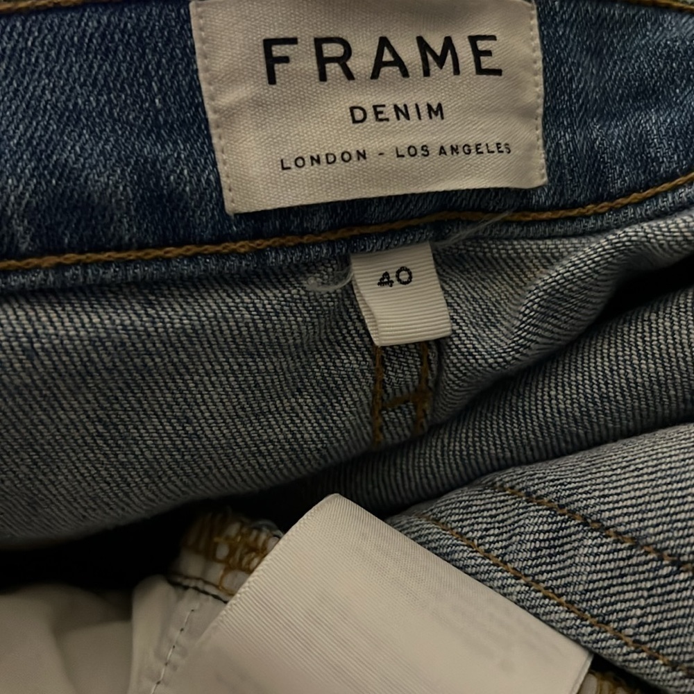 FRAME DENIM L’HOMME SKINNY LMHK691 IN BAYTOWN JEANS SIZE 40 NEW - Picture 11 of 12